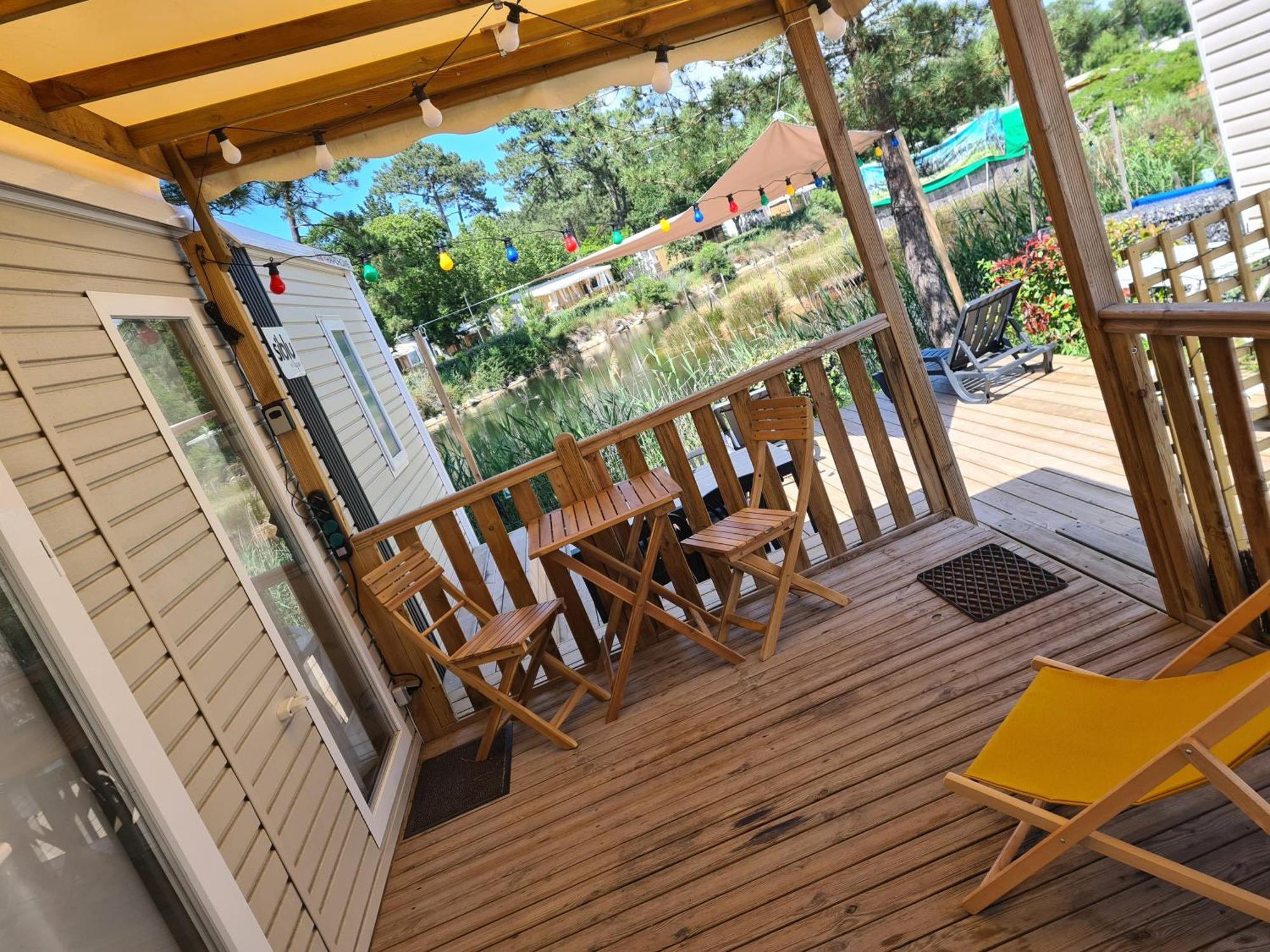 Mobil Home Lege Cap Ferret Camping 4 Etoiles Les Viviers Exterior photo